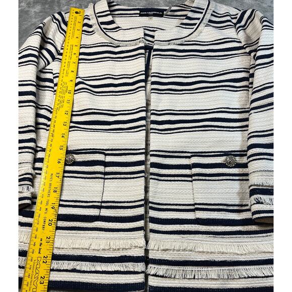 Karl Lagerfeld Tweed Jacket Womens Size 12 Business Casual‎ Career Office - Picture 4 of 6